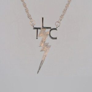 TLC necklace - silver plated