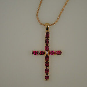 Cross set with Swarovski Crystals