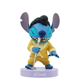 Stitch as Elvis Figurine – Gold Lamé