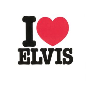Klistermærke - 'I Love Elvis'