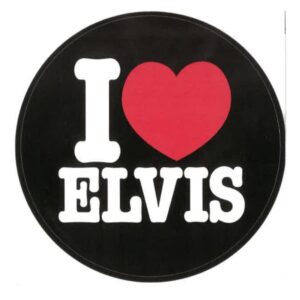 Klistermærke - I Love Elvis