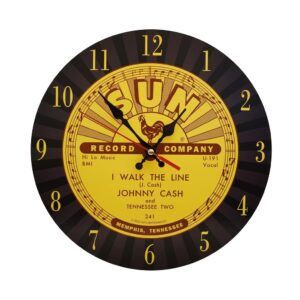 Johnny Cash Clock - Sun Record