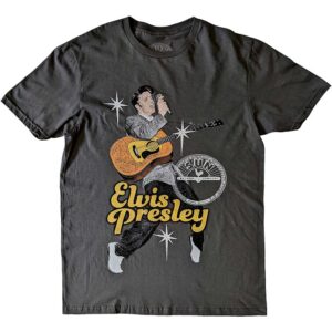 Elvis Presley T-Shirt: Sun Records Elvis med mikrofon