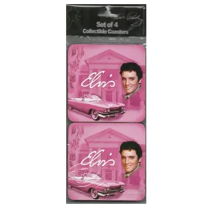 Elvis Car Coasters (4-set)