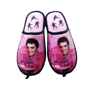 Elvis Slippers - Pink Med Guitar