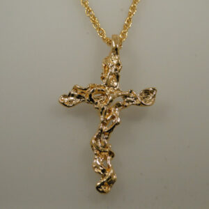 Nugget Cross Necklace